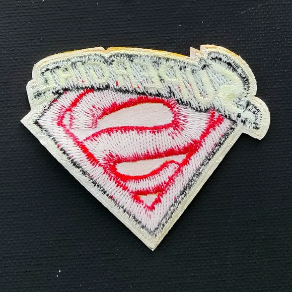 NEW 2 DC SuperGirl Patches/Emblems/Appliqués! Huge 8", Small 2.5". Iron & Sew-On - Picture 6 of 7